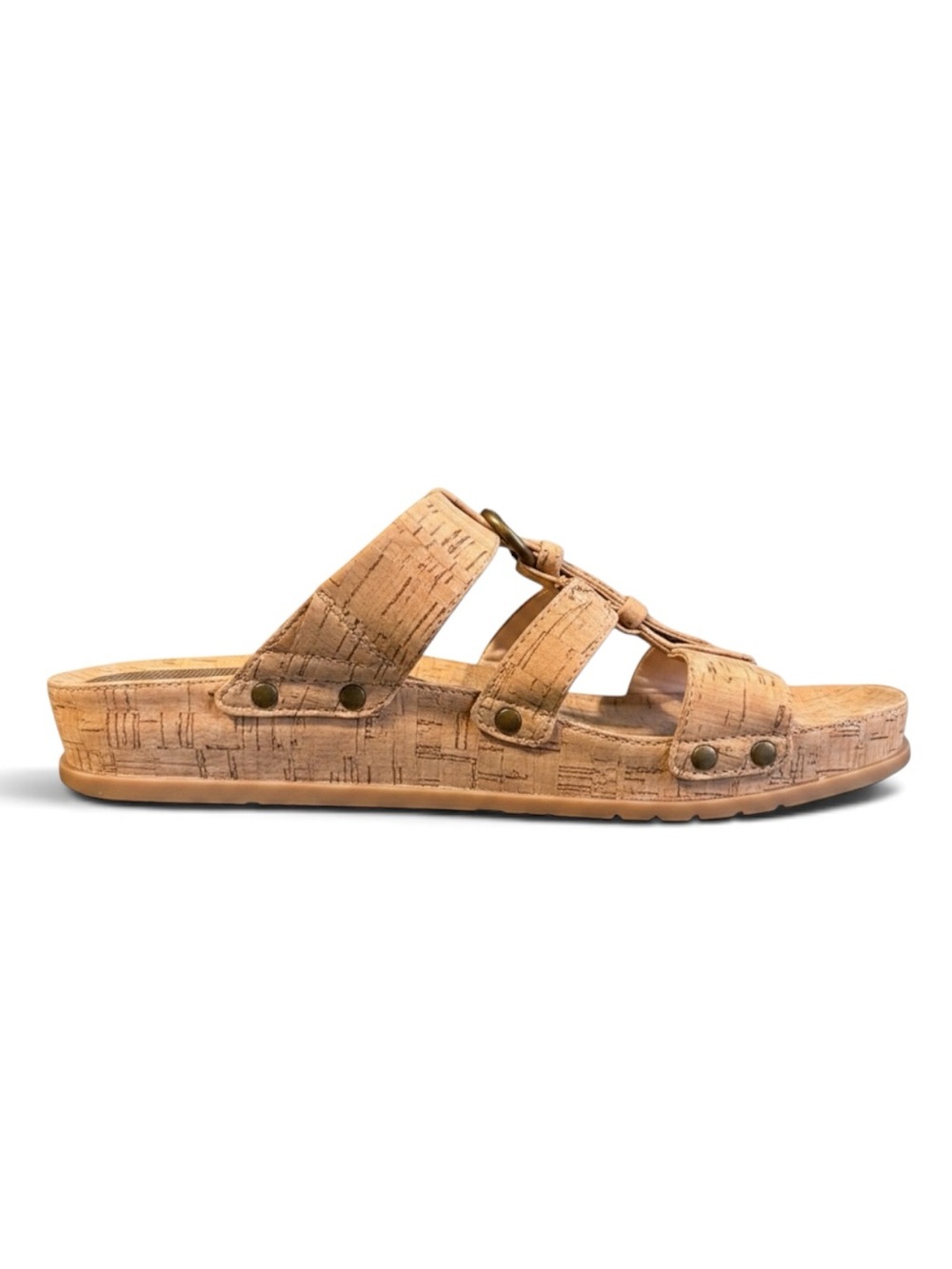 Bear Traps Cork Memory Foam Cella Sandals Natural Cork Buckle Detail Sz 9 | GUC - Picture 2 of 14